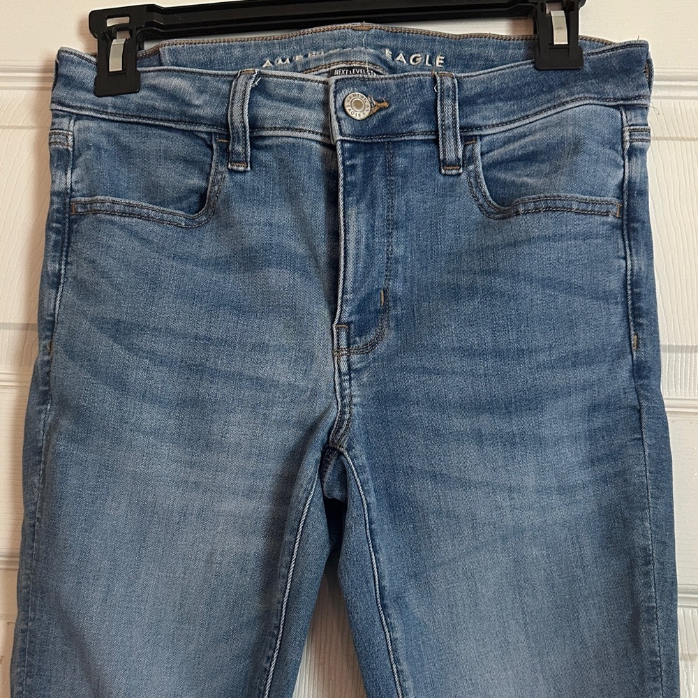 American Eagle Outfitters Women's Light Blue Skinny Jeans